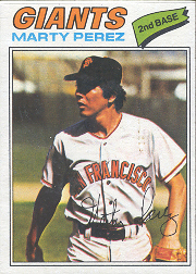 1977 Topps Baseball Cards      438     Marty Perez
